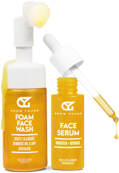 Grow Young Combo: Foam Face Wash + Face Serum